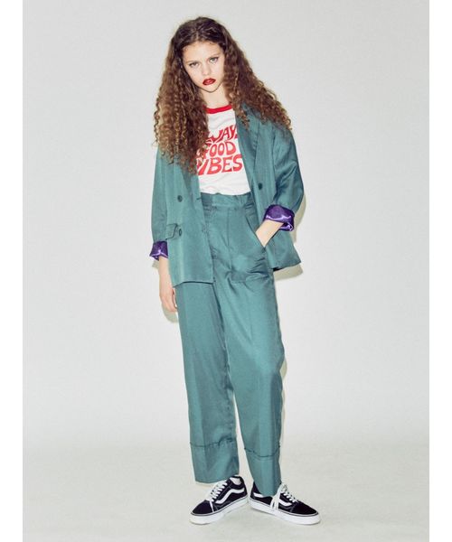 jouetie(ジュエティ)の「ロールアップルーズパンツ(その他パンツ・レディース・ベージュ/ピンク/グリーン/その他1・MEDIUM)」の8枚目の写真