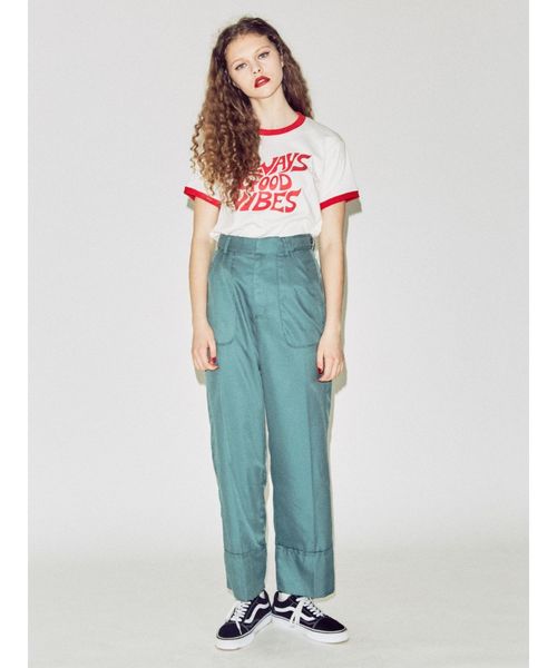 jouetie(ジュエティ)の「ロールアップルーズパンツ(その他パンツ・レディース・ベージュ/ピンク/グリーン/その他1・MEDIUM)」の7枚目の写真