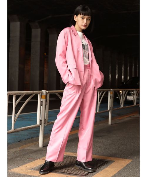 jouetie(ジュエティ)の「ロールアップルーズパンツ(その他パンツ・レディース・ベージュ/ピンク/グリーン/その他1・MEDIUM)」の6枚目の写真