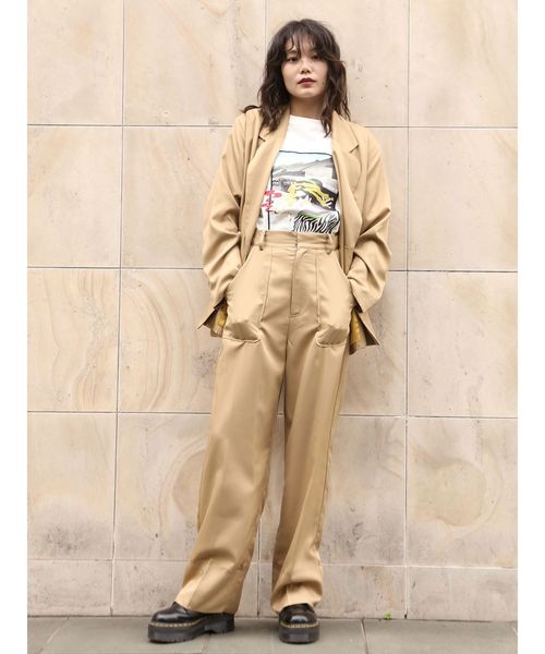 jouetie(ジュエティ)の「ロールアップルーズパンツ(その他パンツ・レディース・ベージュ/ピンク/グリーン/その他1・MEDIUM)」の12枚目の写真