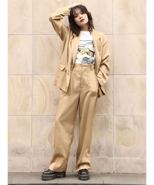 jouetie(ジュエティ)の「ロールアップルーズパンツ(その他パンツ・レディース・ベージュ/ピンク/グリーン/その他1・MEDIUM)」の11枚目の写真