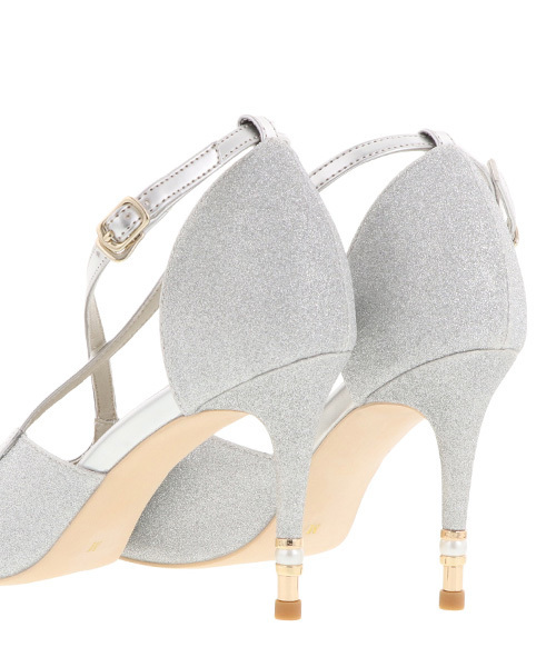 RANDA（ランダ）の「パールヒールセパレートパンプス（パンプス・レディース・ブラック/シルバー/ゴールド・LL/M/L/S）」の5枚目の写真