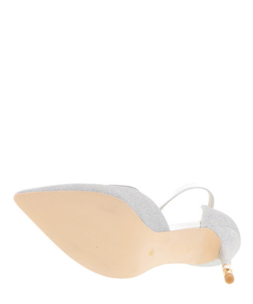 RANDA（ランダ）の「パールヒールセパレートパンプス（パンプス・レディース・ブラック/シルバー/ゴールド・LL/M/L/S）」の6枚目の写真