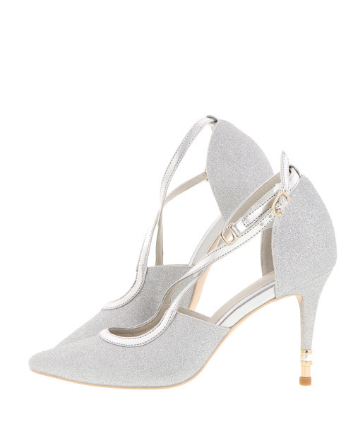 RANDA（ランダ）の「パールヒールセパレートパンプス（パンプス・レディース・ブラック/シルバー/ゴールド・LL/M/L/S）」の7枚目の写真