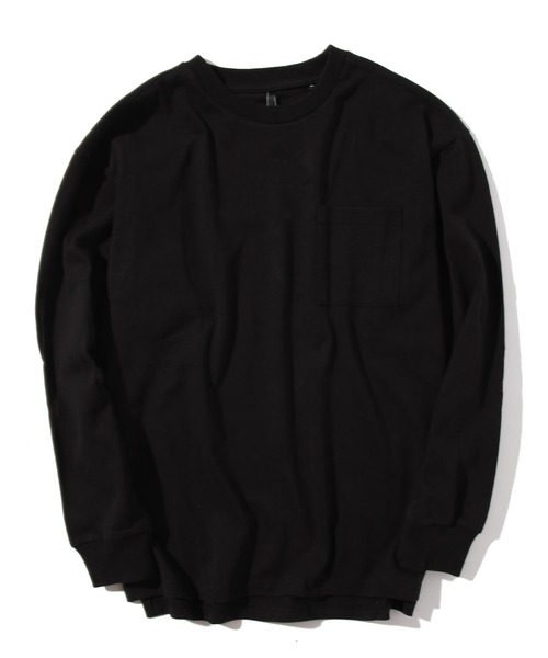 THISIS(ディスイズ)の「ポケット付きロングTシャツ(Tシャツ/カットソー・メンズ・ホワイト/ブラック/ベージュ/パープル/テラコッタ/サックスブルー/パープル系その他/ベージュ系その他/グリーン/チャコール・MEDIUM/LARGE/X-LARGE)」の3枚目の写真