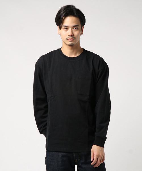 THISIS(ディスイズ)の「ポケット付きロングTシャツ(Tシャツ/カットソー・メンズ・ホワイト/ブラック/ベージュ/パープル/テラコッタ/サックスブルー/パープル系その他/ベージュ系その他/グリーン/チャコール・MEDIUM/LARGE/X-LARGE)」の15枚目の写真