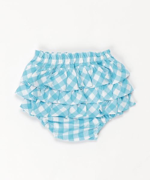 フリルパンツソーダブルーギンガム