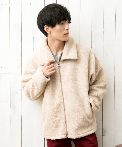 TopIsm（トップイズム）の「ビッグシルエット ボアジャケット ボア