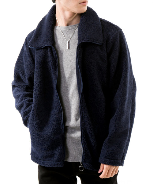 BLAMINK ボアブルゾン　ジップブルゾン　38 BLAMINK ボアブルゾン 36 BLAMINK ボアブルゾン ジップブルゾン 38