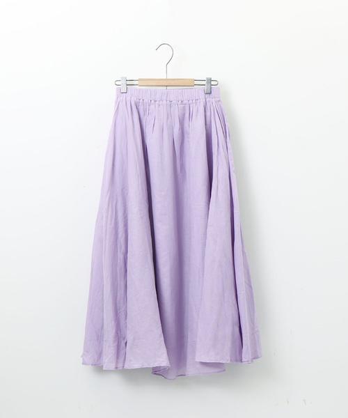 coen（コーエン）の「ソリッドマキシスカート#（スカート・レディース・ライトブルー/ライラック/ブラック/オフホワイト・FREE）」の7枚目の写真