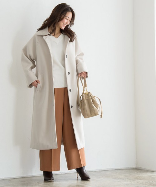 ステンカラーロングコート ステンカラーコート Pierrot ピエロ のファッション通販 Zozotown