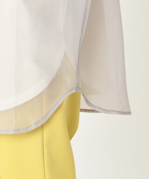 mystic（ミスティック）の「シアースタンドシャツ（シャツ/ブラウス・レディース・ブラック/グレー/オフホワイト・FREE）」の11枚目の写真