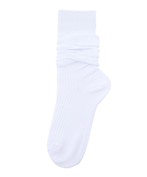 WEGO（ウィゴー）の「WEGO/クシュクシュソックス（ソックス/靴下・レディース・ホワイト/ブラック/グレー/ダークグリーン/ワイン/ネイビー/ライトパープル/ピンク・FREE）」の2枚目の写真