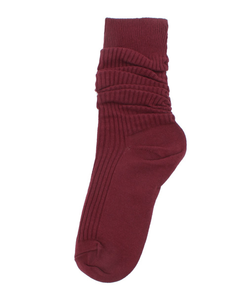 WEGO（ウィゴー）の「WEGO/クシュクシュソックス（ソックス/靴下・レディース・ホワイト/ブラック/グレー/ダークグリーン/ワイン/ネイビー/ライトパープル/ピンク・FREE）」の8枚目の写真