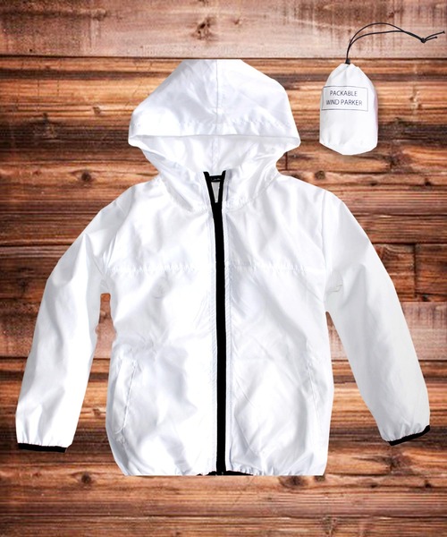 THE CASUAL（カジュアル）の「撥水加工 ZIPパーカー キッズ（パーカー・キッズ・ネイビー/オフホワイト/カモフラージュ/レッド/ブラック/ベージュ・110cm/150cm/120cm/130cm/160cm/140cm）」の2枚目の写真