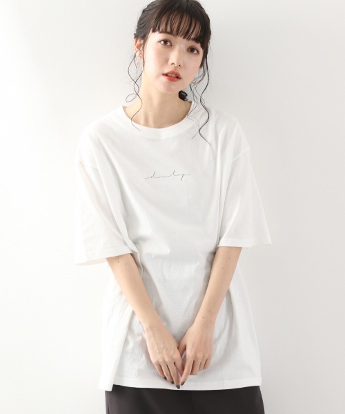LOWRYS FARM（ローリーズファーム）の「ＡＲＴプリントＴＥＥ　877226（Tシャツ/カットソー・レディース・チャコールグレー/アイボリー/オフホワイト/グレー系その他/ホワイト系その他・FREE）」の19枚目の写真