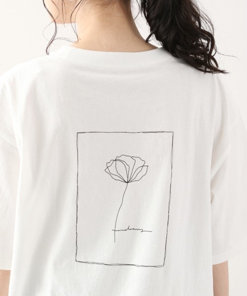 LOWRYS FARM（ローリーズファーム）の「ＡＲＴプリントＴＥＥ　877226（Tシャツ/カットソー・レディース・チャコールグレー/アイボリー/オフホワイト/グレー系その他/ホワイト系その他・FREE）」の13枚目の写真