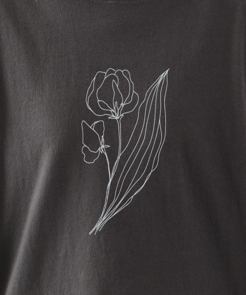 LOWRYS FARM（ローリーズファーム）の「ＡＲＴプリントＴＥＥ　877226（Tシャツ/カットソー・レディース・チャコールグレー/アイボリー/オフホワイト/グレー系その他/ホワイト系その他・FREE）」の11枚目の写真