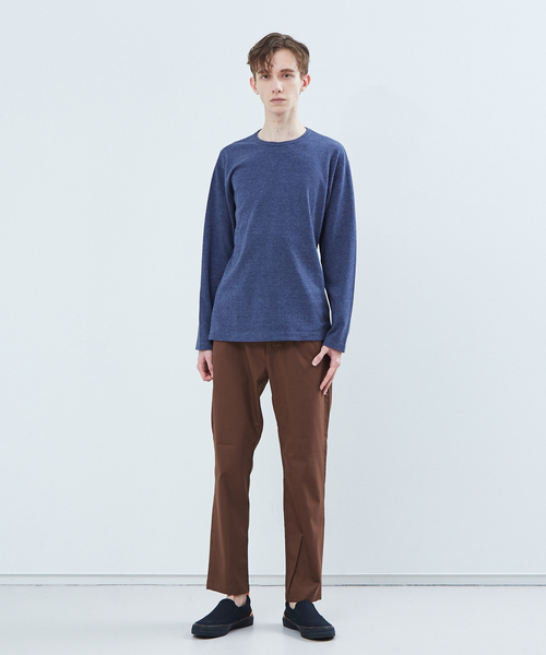 ABAHOUSE(アバハウス)の「【展開店舗限定】ストレッチタックフライス長袖Tシャツ(Tシャツ/カットソー・メンズ・ホワイト/ネイビー/グレー/ピンク/グレイッシュベージュ・46/48/50)」の16枚目の写真