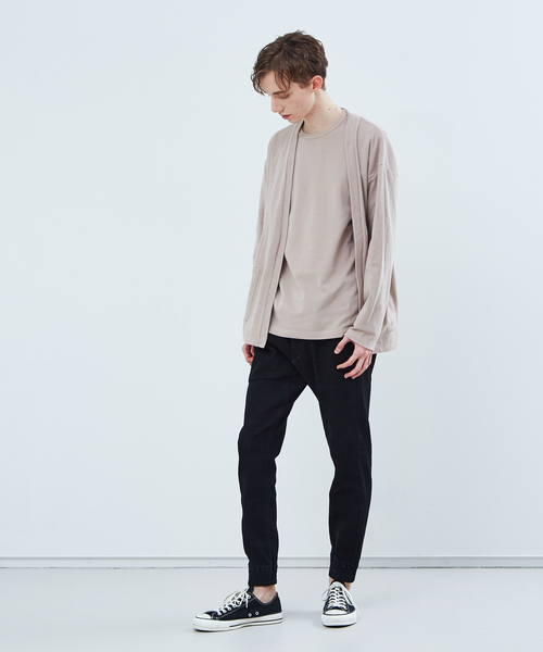 ABAHOUSE(アバハウス)の「【展開店舗限定】ストレッチタックフライス長袖Tシャツ(Tシャツ/カットソー・メンズ・ホワイト/ネイビー/グレー/ピンク/グレイッシュベージュ・46/48/50)」の20枚目の写真