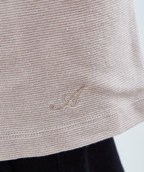 ABAHOUSE(アバハウス)の「【展開店舗限定】ストレッチタックフライス長袖Tシャツ(Tシャツ/カットソー・メンズ・ホワイト/ネイビー/グレー/ピンク/グレイッシュベージュ・46/48/50)」の21枚目の写真