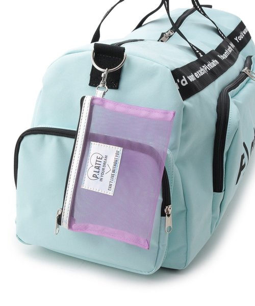 バッグロゴトラベルボストンバッグ ボストンバッグ Pink Latte ピンクラテ のファッション