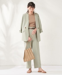 natural couture | 編み込みベルト付きパンツ(その他パンツ)