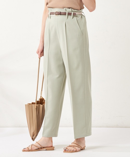 natural couture（ナチュラルクチュール）の「編み込みベルト付きパンツ（その他パンツ・レディース・ベージュ/ミント/ラベンダー・FREE）」の7枚目の写真