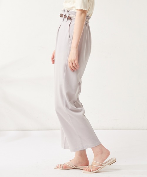 natural couture（ナチュラルクチュール）の「編み込みベルト付きパンツ（その他パンツ・レディース・ベージュ/ミント/ラベンダー・FREE）」の15枚目の写真