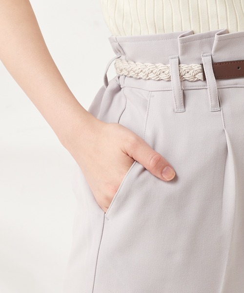 natural couture（ナチュラルクチュール）の「編み込みベルト付きパンツ（その他パンツ・レディース・ベージュ/ミント/ラベンダー・FREE）」の19枚目の写真