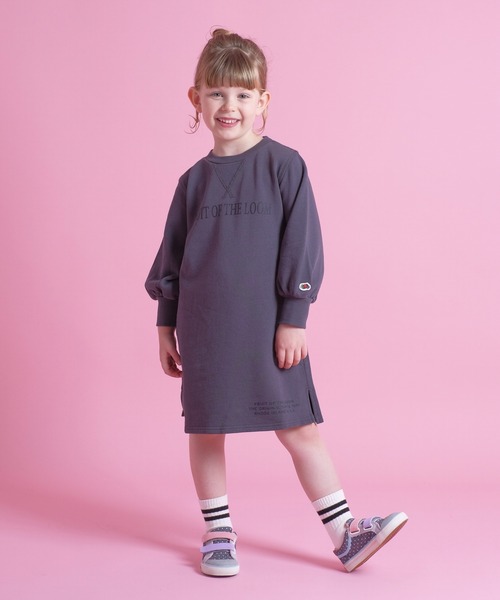 セール キッズ ピグメントバイオスウェットop ワンピース Fruit Of The Loom フルーツオブザルーム のファッション通販 Zozotown