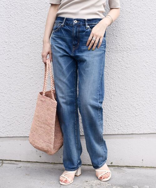 SHIPS（シップス）の「セルビッチスリムストレートデニム◇（デニム