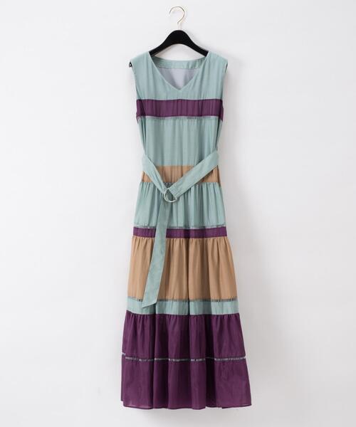 Diagram（ダイアグラム）の「配色切替フレアワンピース（ワンピース  
