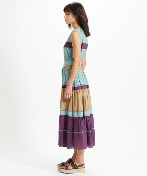 Diagram（ダイアグラム）の「配色切替フレアワンピース（ワンピース  