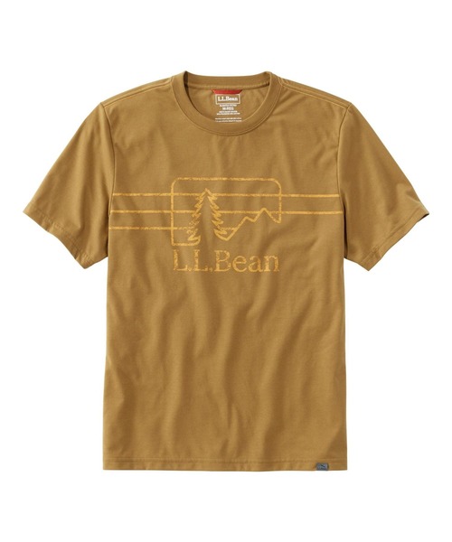 L.L.Bean(エルエルビーン)の「パフォーマンス・グラフィック・ティ、半袖 ジャパン・フィット(Tシャツ/カットソー・メンズ・グレー系その他/ネイビー/ヘザーグレー/ブルー系その他/オリーブ/ロイヤルブルー/オレンジ/グレー系その他2/ネイビー系/黄土色系・SMALL/LARGE/MEDIUM/X-LARGE)」の5枚目の写真