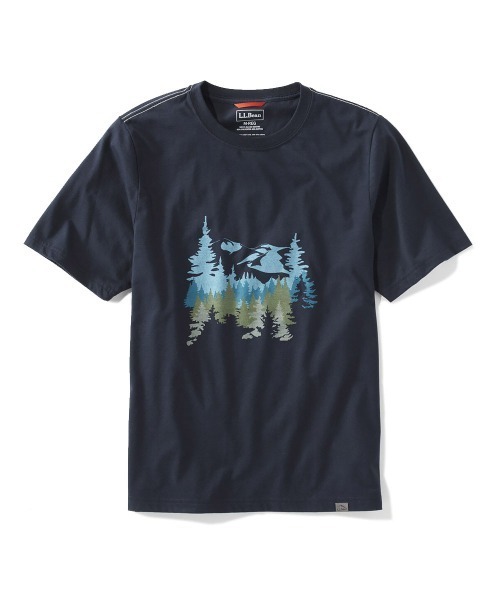 L.L.Bean(エルエルビーン)の「パフォーマンス・グラフィック・ティ、半袖 ジャパン・フィット(Tシャツ/カットソー・メンズ・グレー系その他/ネイビー/ヘザーグレー/ブルー系その他/オリーブ/ロイヤルブルー/オレンジ/グレー系その他2/ネイビー系/黄土色系・SMALL/LARGE/MEDIUM/X-LARGE)」の6枚目の写真