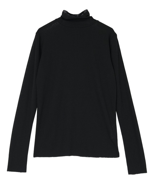 titivate（ティティベイト）の「カットオフシアーハイネックカットソー（Tシャツ/カットソー・レディース・ブラック/グレー/ブルー/グリーン/アイボリー/ライトブラウン/イエロー/モカ/ライトブルー・S/M/L）」の11枚目の写真