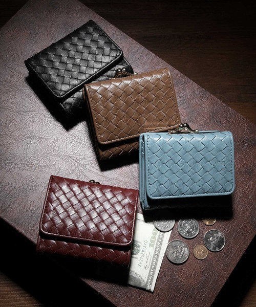 Ungrid(アングリッド)の「【Ungrid/アングリッド】 ラム革 イントレチャート ガマ口財布(財布・レディース・ラベンダー/ブラック/カーキ/ミント/オリーブ/グレイッシュベージュ/スモークピンク/アイボリー/ゴールド/パープル/ワイン/ベージュ/キャメル/グリーン/ブルー/ダークグリーン・FREE)」の17枚目の写真
