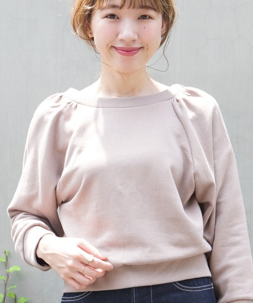 flower（フラワー）の「リラックスコンパクトスウェット（スウェット・レディース・アイボリー/ベージュ・FREE）」の2枚目の写真