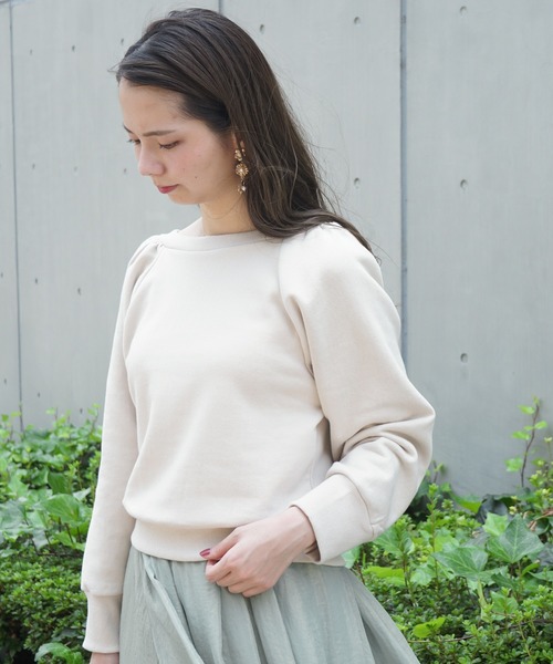 flower（フラワー）の「リラックスコンパクトスウェット（スウェット・レディース・アイボリー/ベージュ・FREE）」の13枚目の写真