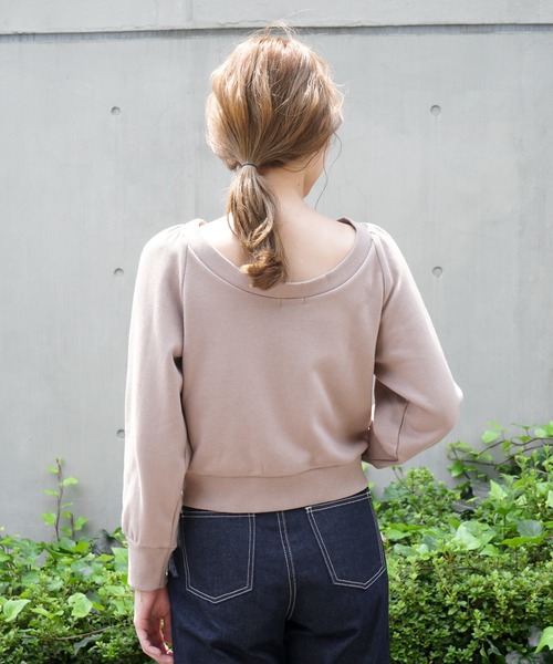 flower（フラワー）の「リラックスコンパクトスウェット（スウェット・レディース・アイボリー/ベージュ・FREE）」の7枚目の写真