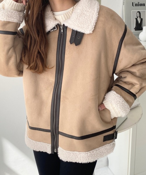 希少美品　ボッテガヴェネタ　リアルムートンジャケット　ボア　袖フレア　ベルト 希少美品 ボッテガヴェネタ リアルムートンジャケット ボア 袖フレア