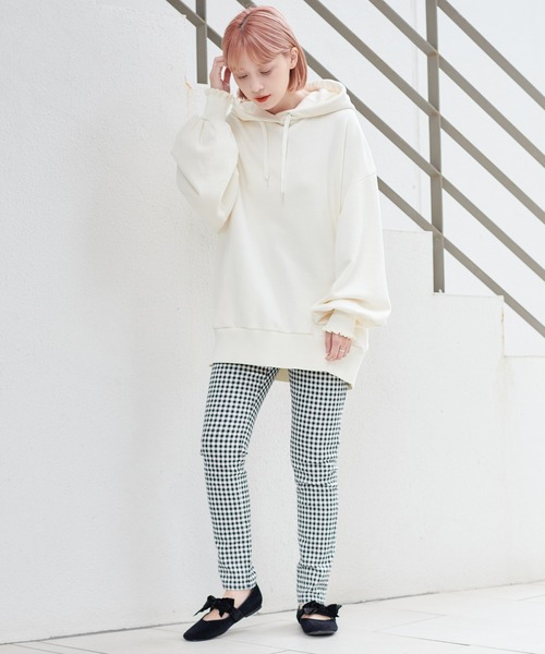 one after another NICE CLAUP（ワンアフターアナザーナイスクラップ）の「リボンバレエシューズ（バレエシューズ・レディース・ブラック/ピンクベージュ・LL/SS/S/M/L）」の7枚目の写真