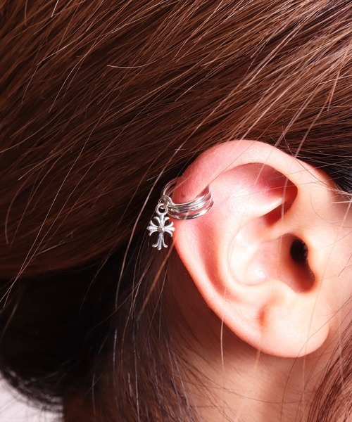 セール】(EL)【ユニセックス】シルバー925 デザイン イヤーカフ[1個