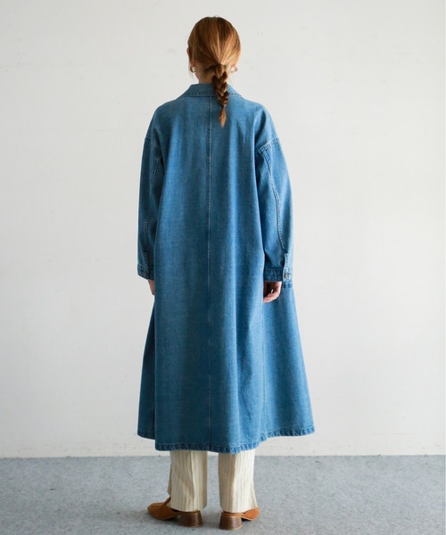 FIL DE FER（フィルデフェール）の「10ozムラ糸デニム カーデコート