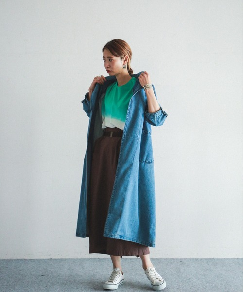 FIL DE FER（フィルデフェール）の「10ozムラ糸デニム カーデコート