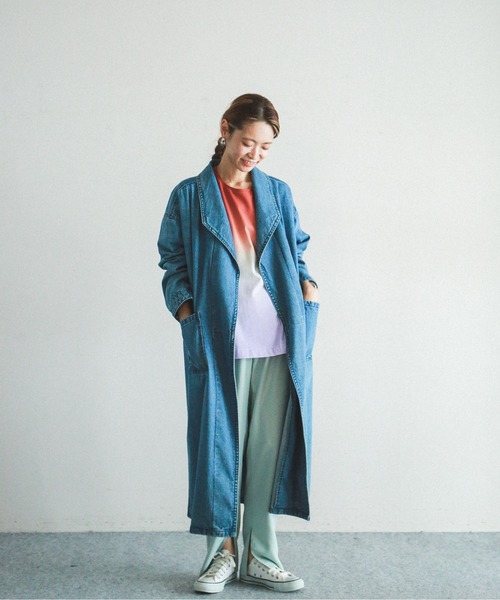 FIL DE FER（フィルデフェール）の「10ozムラ糸デニム カーデコート