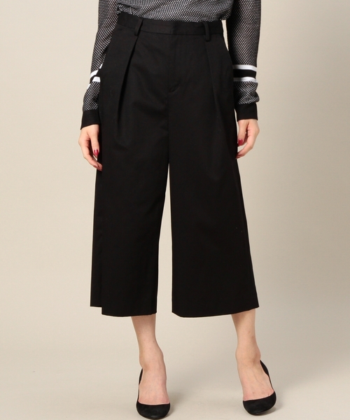 BEAUTY&YOUTH UNITED ARROWS（ビューティーアンドユースユナイテッドアローズ）の「BYBC コットンワイド8分丈パンツ　◆（その他パンツ・レディース・ブラック/オレンジ系その他/オリーブ・MEDIUM/SMALL）」の2枚目の写真