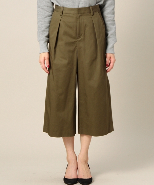 BEAUTY&YOUTH UNITED ARROWS（ビューティーアンドユースユナイテッドアローズ）の「BYBC コットンワイド8分丈パンツ　◆（その他パンツ・レディース・ブラック/オレンジ系その他/オリーブ・MEDIUM/SMALL）」の13枚目の写真