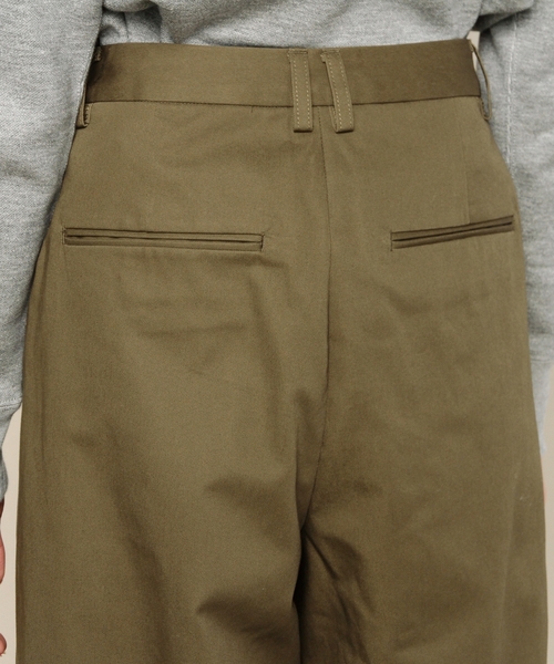 BEAUTY&YOUTH UNITED ARROWS（ビューティーアンドユースユナイテッドアローズ）の「BYBC コットンワイド8分丈パンツ　◆（その他パンツ・レディース・ブラック/オレンジ系その他/オリーブ・MEDIUM/SMALL）」の7枚目の写真